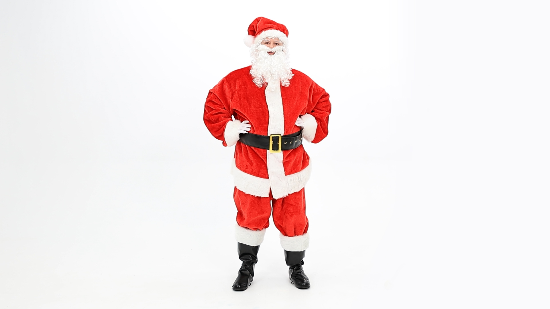 FUN1847PL Plus Size Deluxe Red Santa Claus Costume for Men